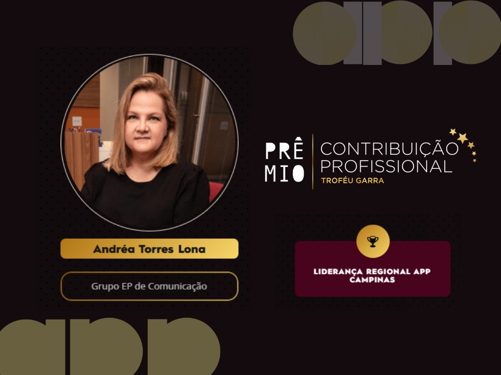 Anúncio oficial da premiação de Andréa Torres Lona com o Troféu Garra